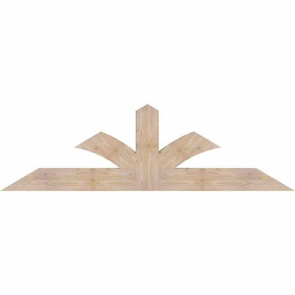 Ekena Millwork Richland Smooth Timber Gable Bracket, Douglas Fir, 72"W x 21"H x 3 1/2"D x 5 1/2"F, 7/12 Pitch GBW072X21X0406RIC00SDF - main